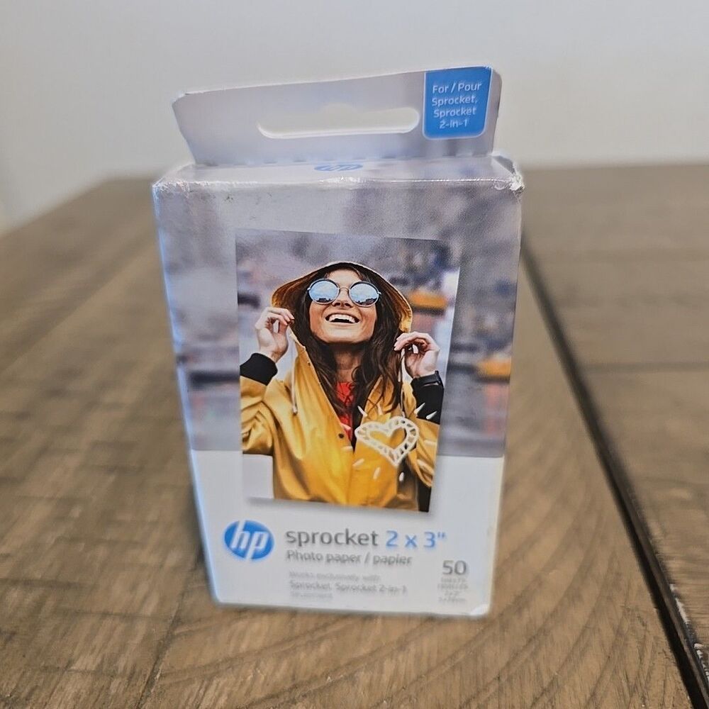 HP Sprocket Zink Photo Paper 2x3" for HP Sprocket Photo Printers (50 Sheets) New